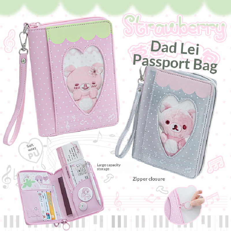 Travel Accessories Wallet - RosyPosy Paspoortportemonnee Aardbei Polka Dot Pu