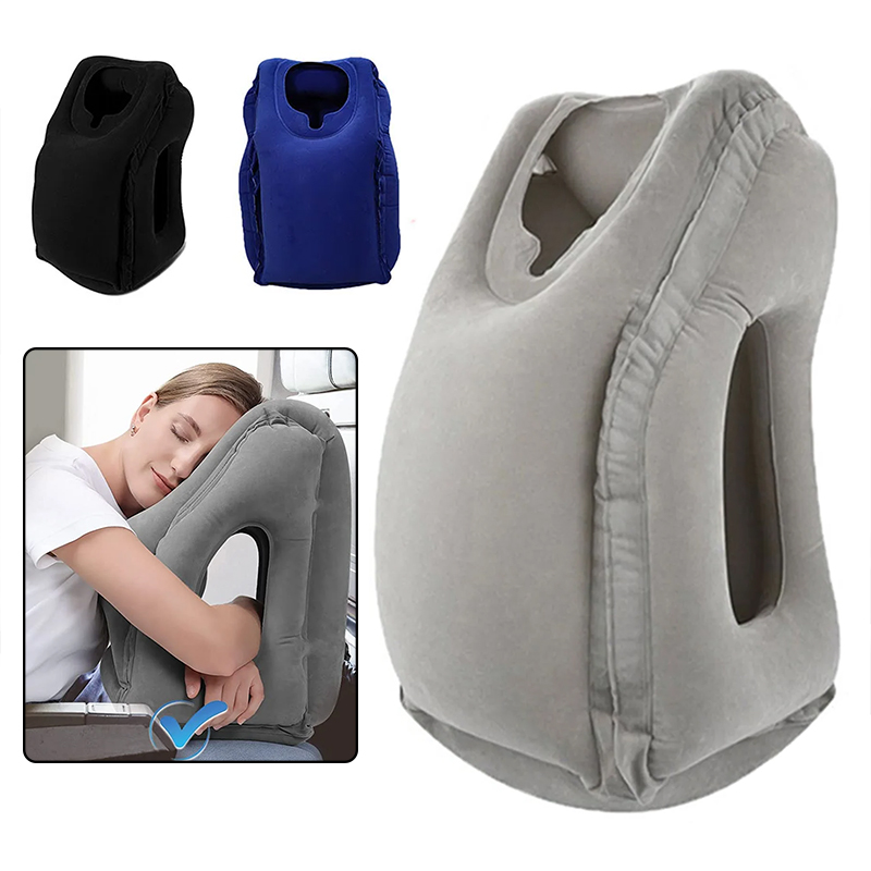 Travel Accessories Long Flight - Opblaasbare reiskussens met nek- en hoofdsteun