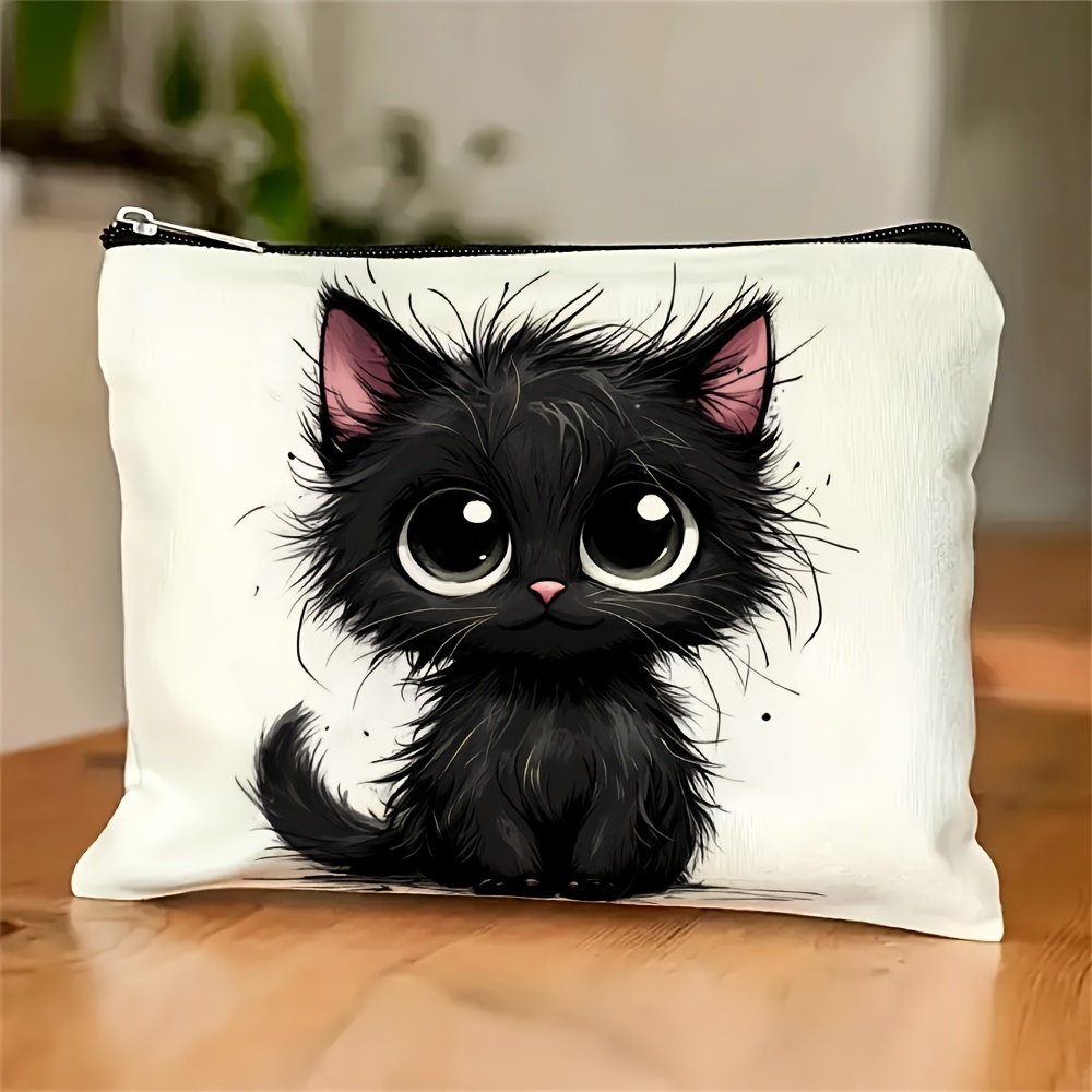 Travel Accessories Jewelry - Een schattige make-uptas met kattenprint -