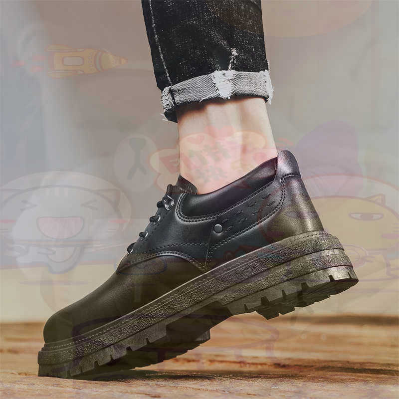 Travel Accessories Long Flight - Donker natuurlijk leer Mode-sneakers Tennis Herensneakers