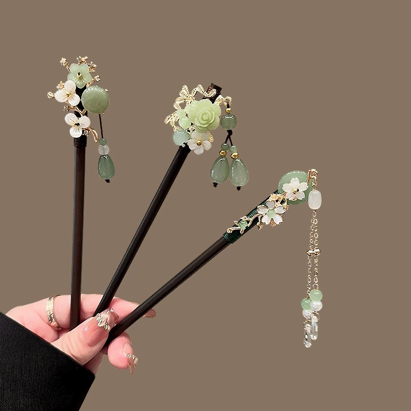 Travel Accessories Jewelry - Antieke Houten Haarspeld Dames Elegante Haarstok