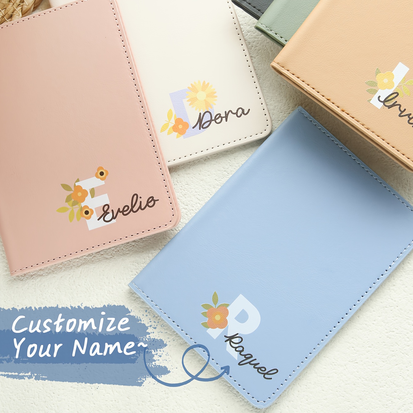 Travel Accessories As Gifts - 1 stuk: gepersonaliseerde paspoorthoes met een
