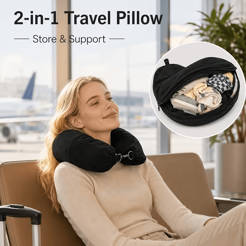 Travel Accessories Long Flight - 1 set U-vormige kussenslopen die gevuld