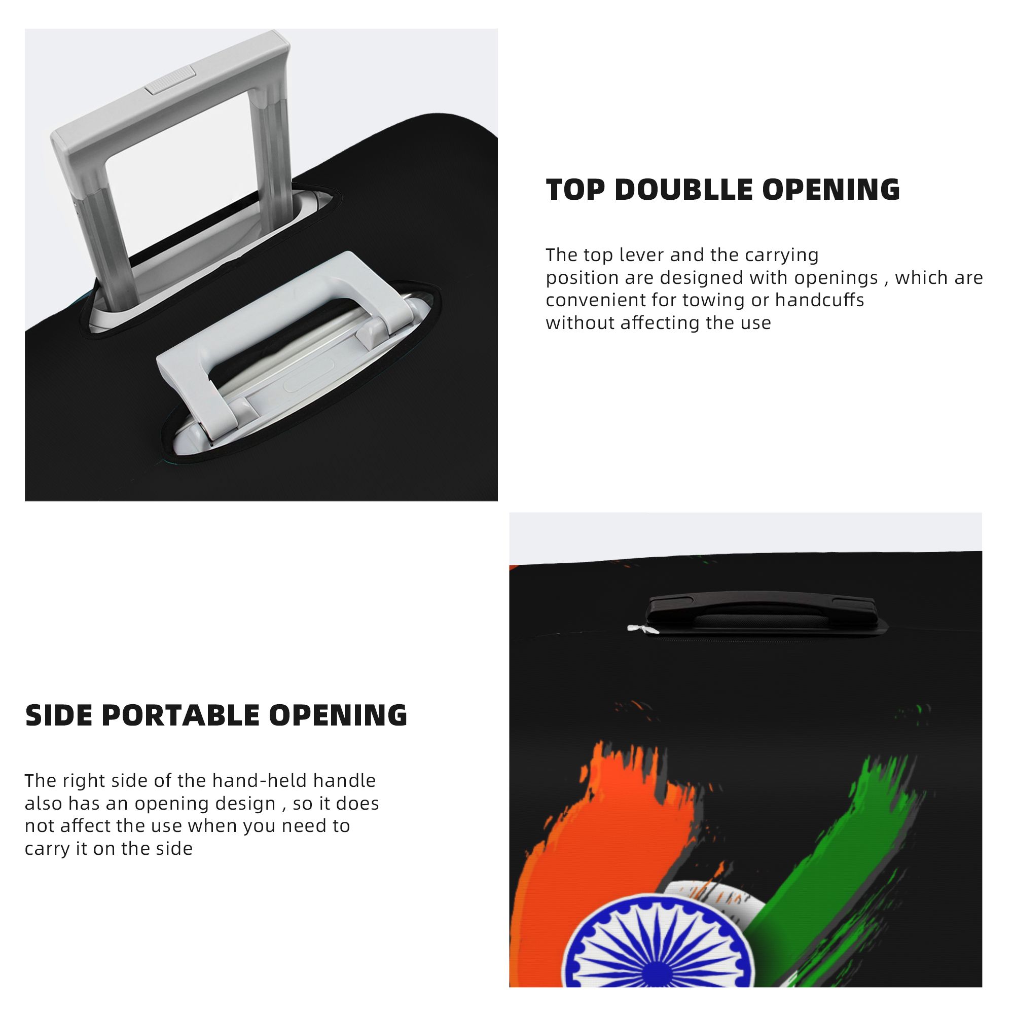 Vlag van India Kofferhoes Elas - Travel Accessories India recensie en prijs