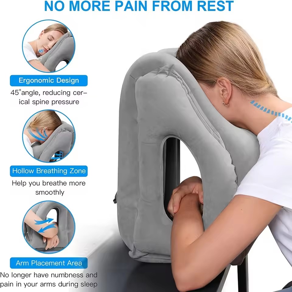 Opblaasbaar reiskussen, reisac - Travel Accessories Long Flight recensie en prijs