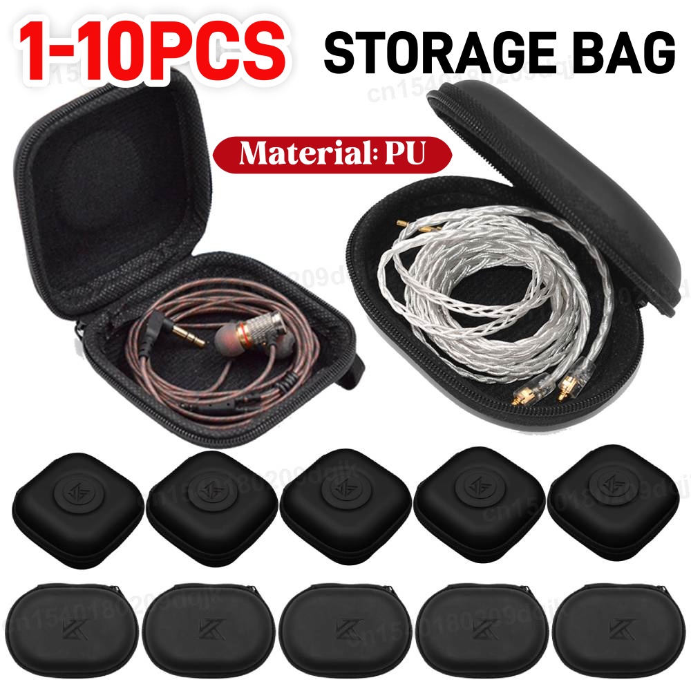 1-10PCS KZ Oortelefoon Case PU - Travel Accessories Organizer Bag recensie en prijs